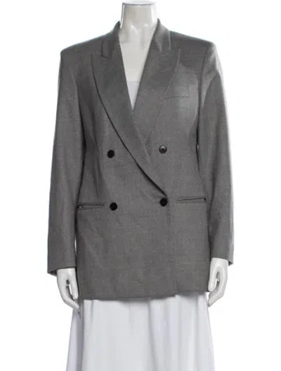 Pre-owned Joseph Virgin Wool Blazer In Gray