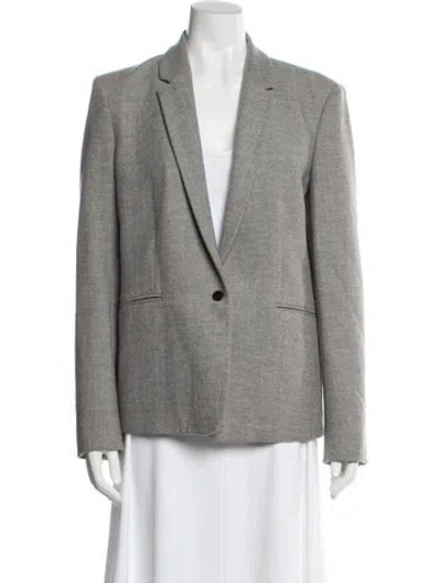 Pre-owned Joseph Virgin Wool Blazer In Gray