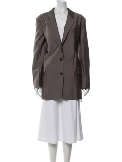 Pre-owned Joseph Virgin Wool Blazer W/ Tags In Brown