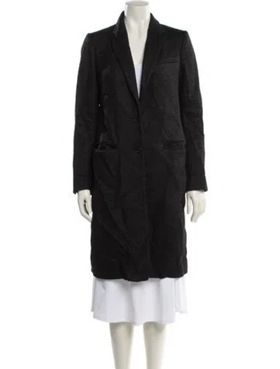 Pre-owned Joseph Virgin Wool Coat In Black