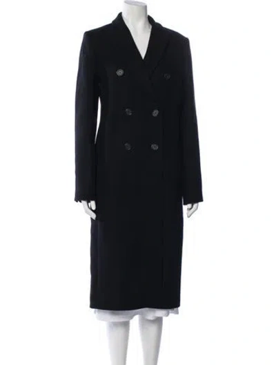 Pre-owned Joseph Virgin Wool Coat In Blue