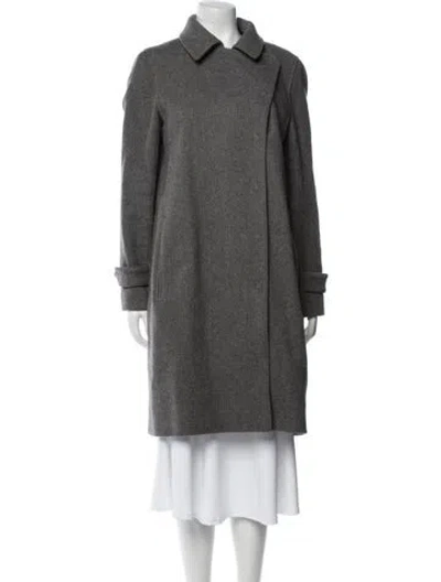 Pre-owned Joseph Virgin Wool Coat In Gray