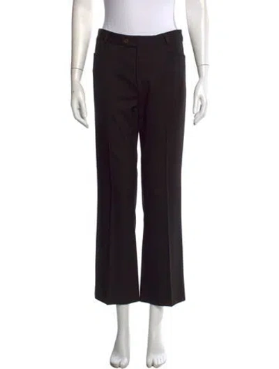 Pre-owned Joseph Virgin Wool Flared Pants In Black