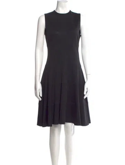 Pre-owned Joseph Virgin Wool Knee-length Dress In Black