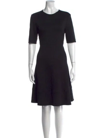 Pre-owned Joseph Virgin Wool Knee-length Dress In Black