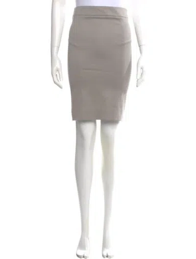 Pre-owned Joseph Virgin Wool Knee-length Skirt In Gray