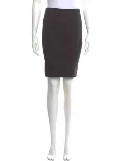Pre-owned Joseph Virgin Wool Knee-length Skirt In Gray