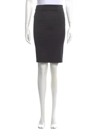 Pre-owned Joseph Virgin Wool Knee-length Skirt In Gray