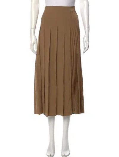 Pre-owned Joseph Virgin Wool Midi Length Skirt In Neutral