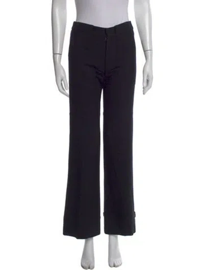 Pre-owned Joseph Virgin Wool Skinny Leg Pants In Black