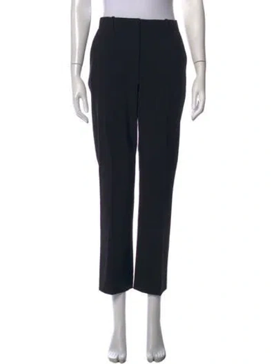 Pre-owned Joseph Virgin Wool Straight Leg Pants In Black