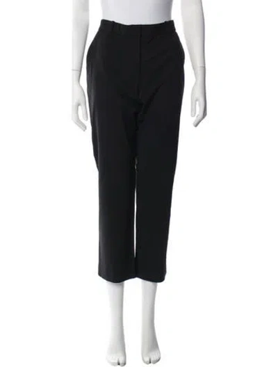 Pre-owned Joseph Virgin Wool Straight Leg Pants In Black