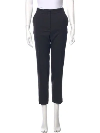 Pre-owned Joseph Virgin Wool Straight Leg Pants In Blue