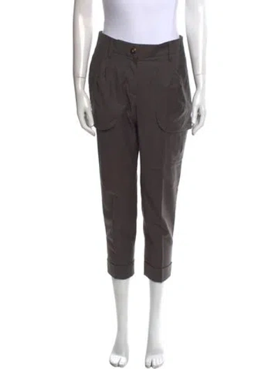 Pre-owned Joseph Virgin Wool Straight Leg Pants In Gray