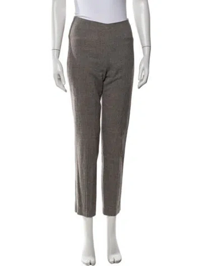 Pre-owned Joseph Virgin Wool Straight Leg Pants In Gray