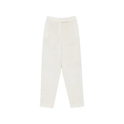 Joseph Virgin Wool Straight-leg Trousers In White