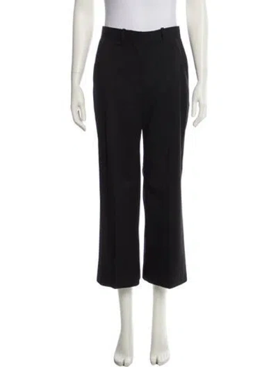 Pre-owned Joseph Virgin Wool Wide Leg Pants In Black