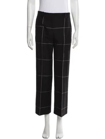 Pre-owned Joseph Virgin Wool Wide Leg Pants In Black