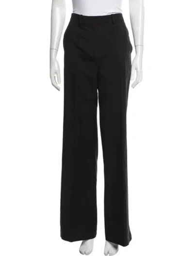 Pre-owned Joseph Virgin Wool Wide Leg Pants W/ Tags In Black