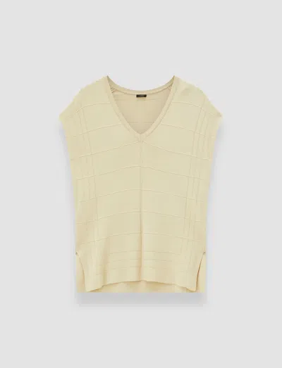 Joseph Viscose Grid Knit Top