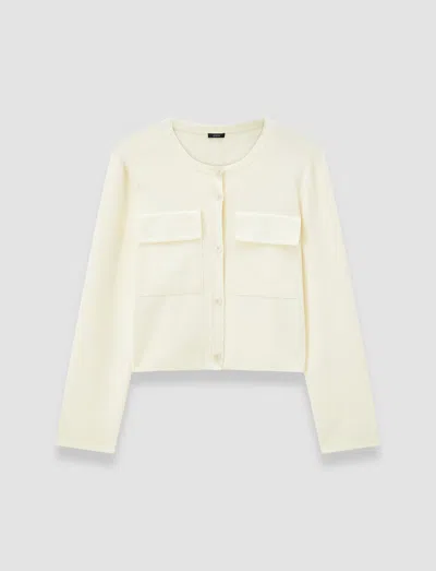 Joseph Viscose Knit Stretch Cardigan Jacket
