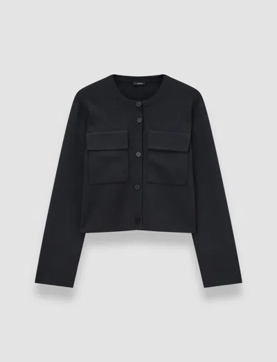 Joseph Viscose Knit Stretch Cardigan Jacket