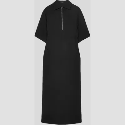 Pre-owned Joseph Viscose Midi Dress 40 In Black