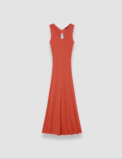JOSEPH VISCOSE RIB KNIT DRESS