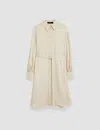 Joseph Viscose Twill Floreal Dress In Oat