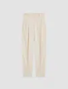 Joseph Viscose Twill Germain Trousers In Oat