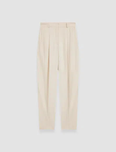 Joseph Viscose Twill Germain Trousers In Oat