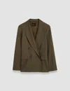 Joseph Viscose Twill Jaden Jacket In Hass Avocado