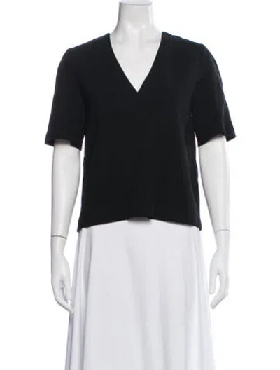 Pre-owned Joseph V-neck Short Sleeve Top In Blue