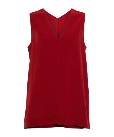 Joseph V-neck Sleeveless Tank Top In Animal Print