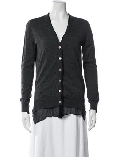 Pre-owned Joseph V-neck Sweater In Black