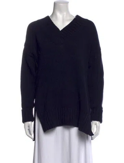 Pre-owned Joseph V-neck Sweater In Black