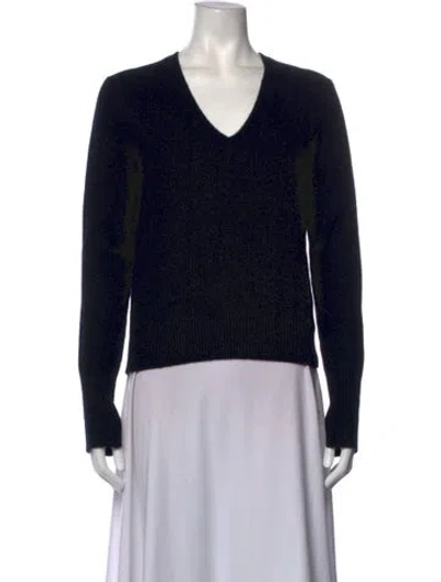 Pre-owned Joseph V-neck Sweater In Black