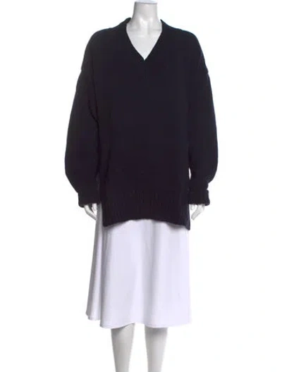 Pre-owned Joseph V-neck Sweater In Blue