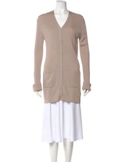 Pre-owned Joseph V-neck Sweater In Neutral