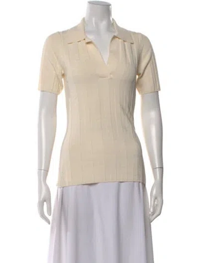 Pre-owned Joseph V-neck Sweater In Neutral