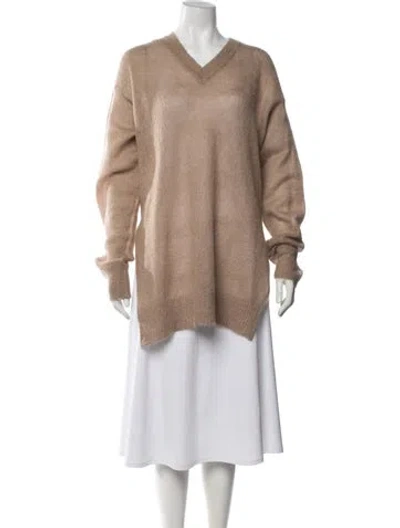 Pre-owned Joseph V-neck Sweater In Neutrals