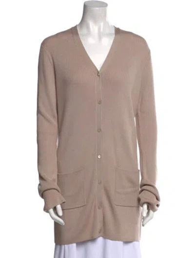 Pre-owned Joseph V-neck Sweater W/ Tags In Brown