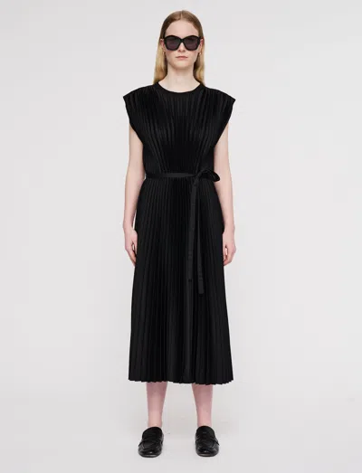 Joseph Volta Knit Weave Plissé Dress