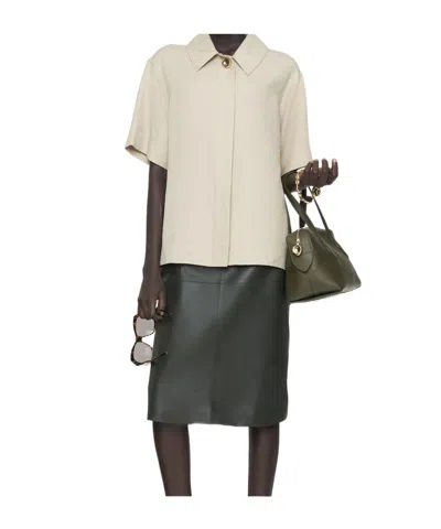 Joseph Volu Light Linen Blend Shirt In White