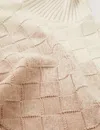 Joseph Weave Knit Neck Warmer In Ivory/blusher
