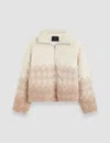 Joseph Wool Down Jacket In Ivory/blusher