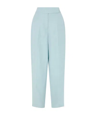 Joseph Aix Twill Straight-leg Pants In Blue
