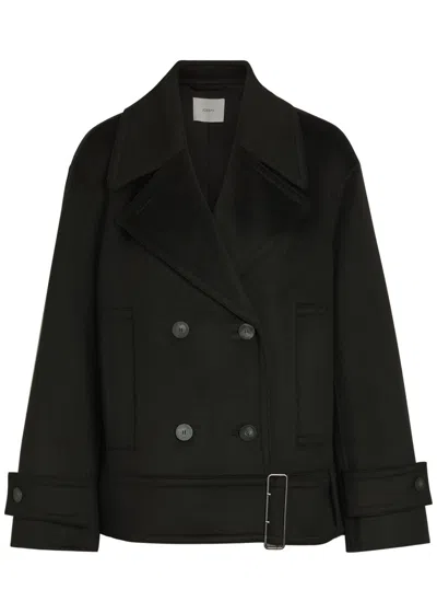 Joseph Weston Wool And Cashmere-blend Trench Jacket In Black