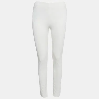 Pre-owned Joseph White Gabardine Tight Fit Leggings M