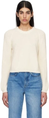 Joseph White Raglan Sweater In 0045 Ivory